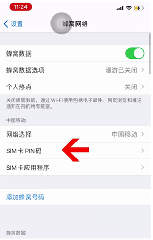 金州苹果14维修网分享如何给iPhone14的SIM卡设置密码 