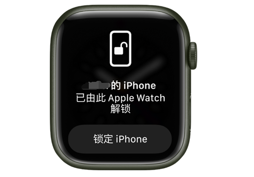 金州苹果手机维修分享用 AppleWatch 解锁配备面容 ID 的 iPhone方法 